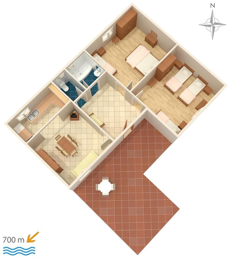 Apartment Biograd Na Moru 5899A Exteriör bild